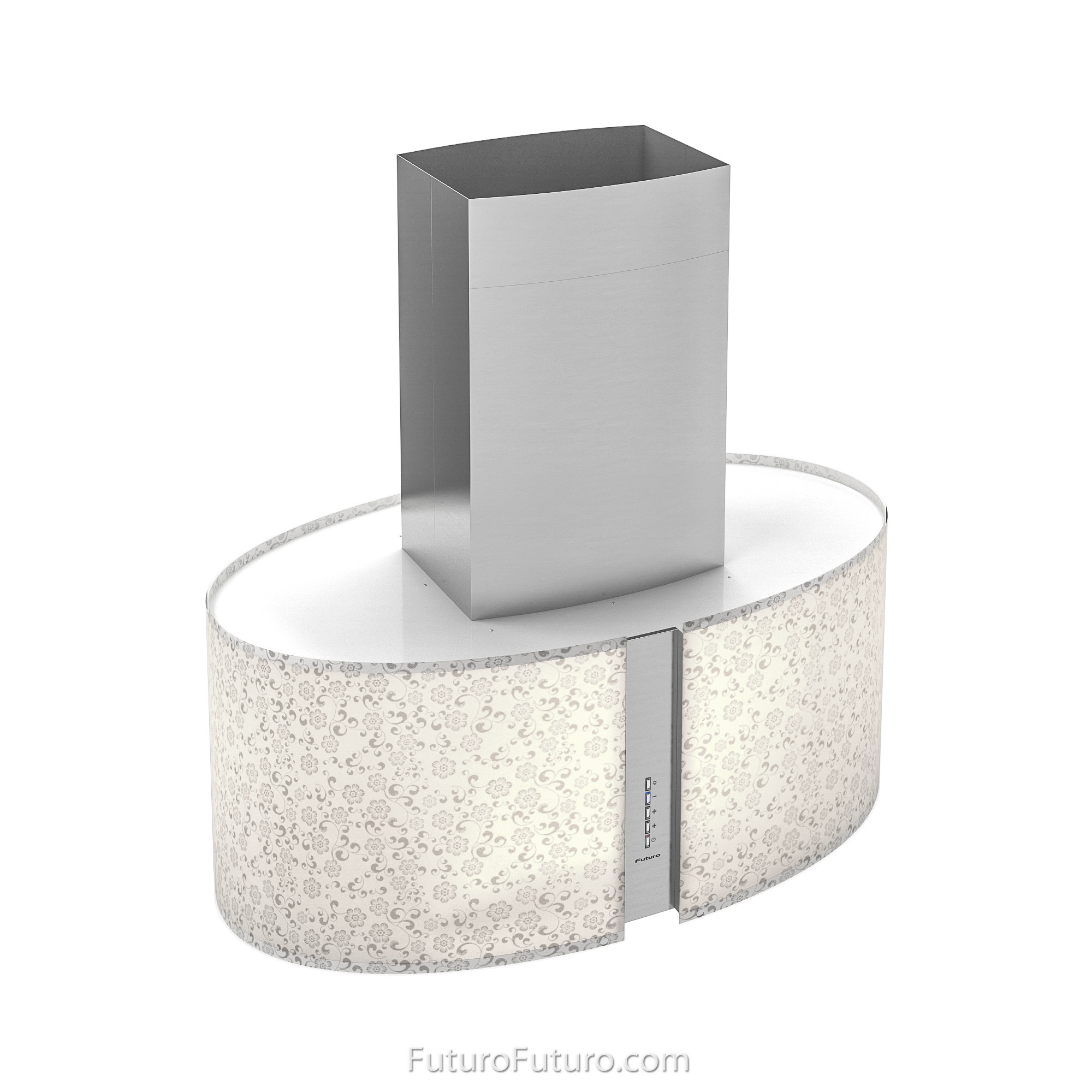 34″ Murano Mayflower LED Island Range Hood IS34MURMAYFLOWERLED