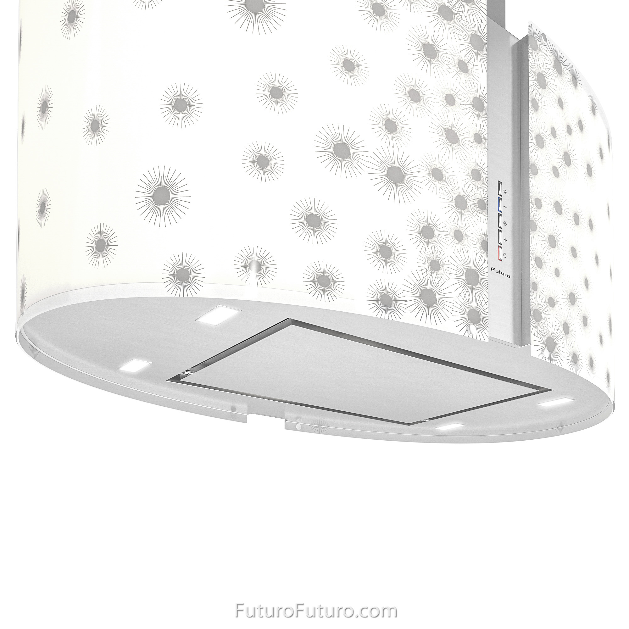 34″ Murano Orion LED Island Range Hood IS34MURORIONLED