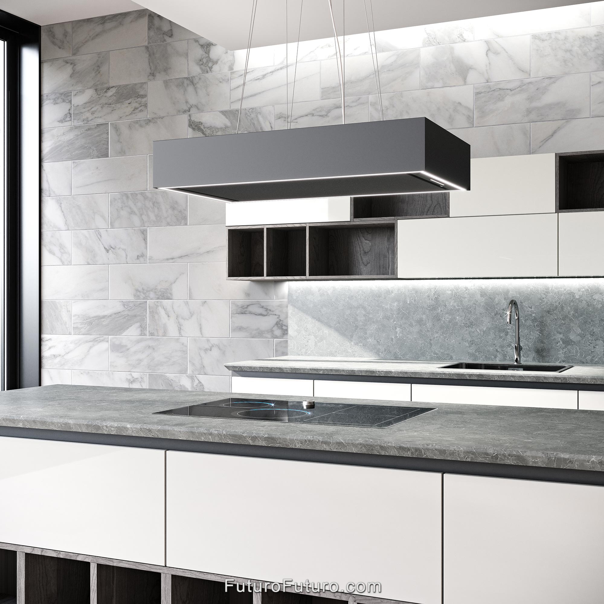 36″ Balance Charcoal Island Range Hood IS36BALANCECHR