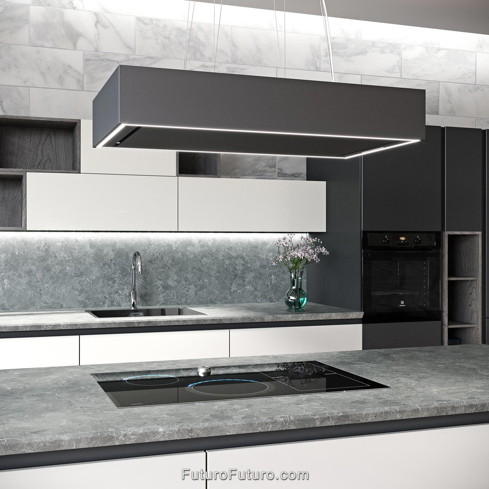 36″ Balance Charcoal Island Range Hood IS36BALANCECHR