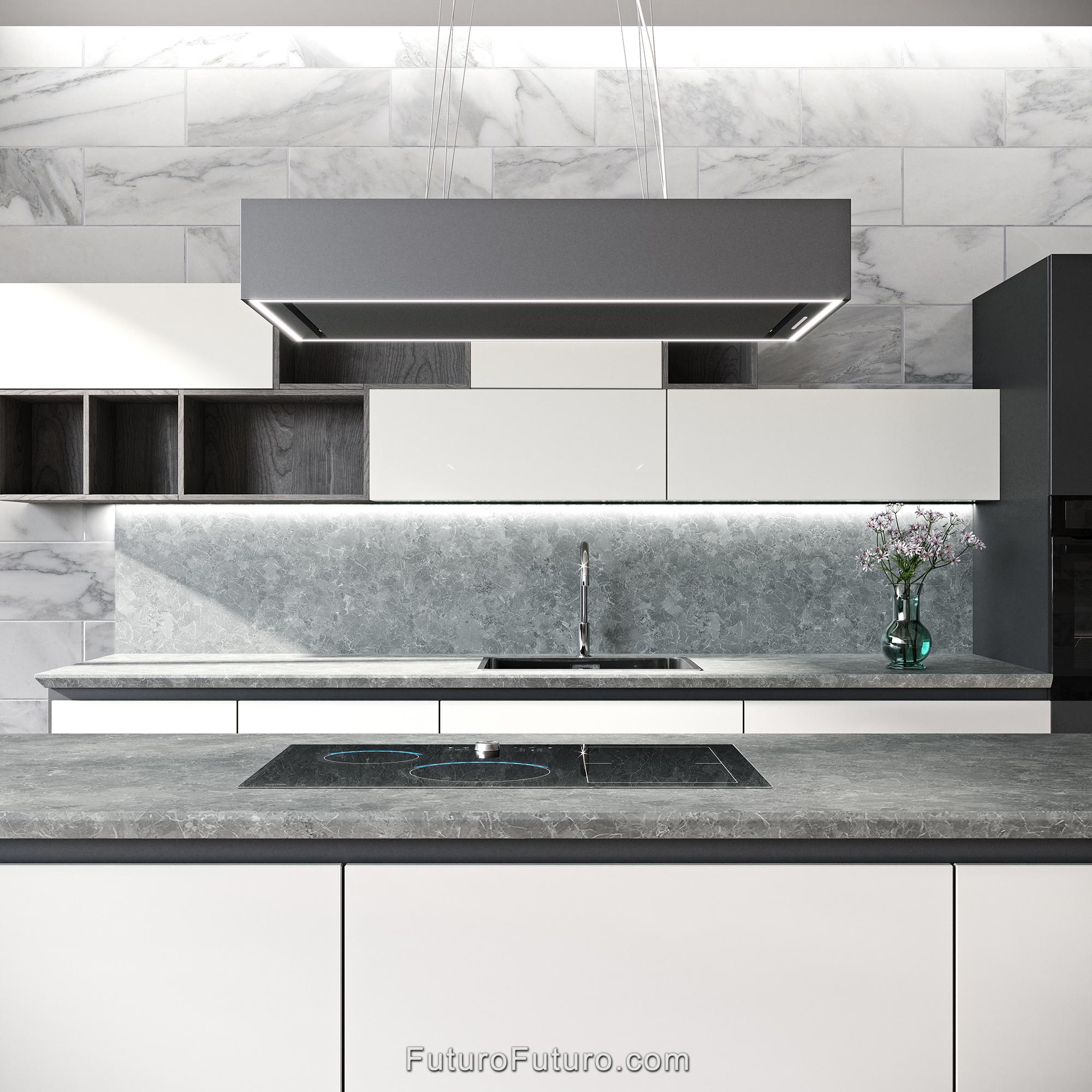 36″ Balance Charcoal Island Range Hood IS36BALANCECHR
