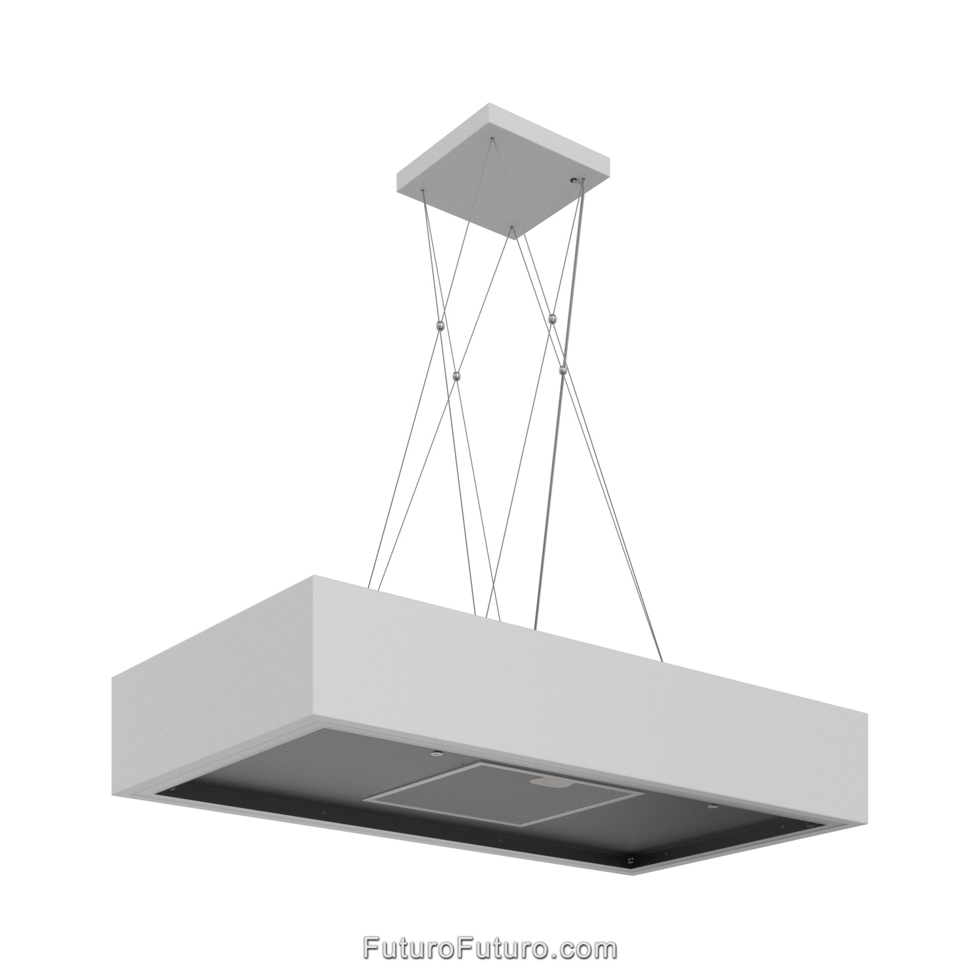 36″ Balance White Island Range Hood IS36BALANCEWHT