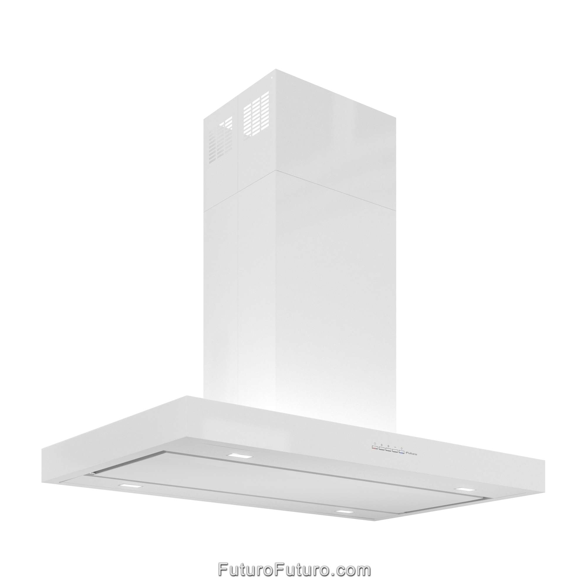 36″ Minimal White Island Range Hood IS36MINIMALWHT