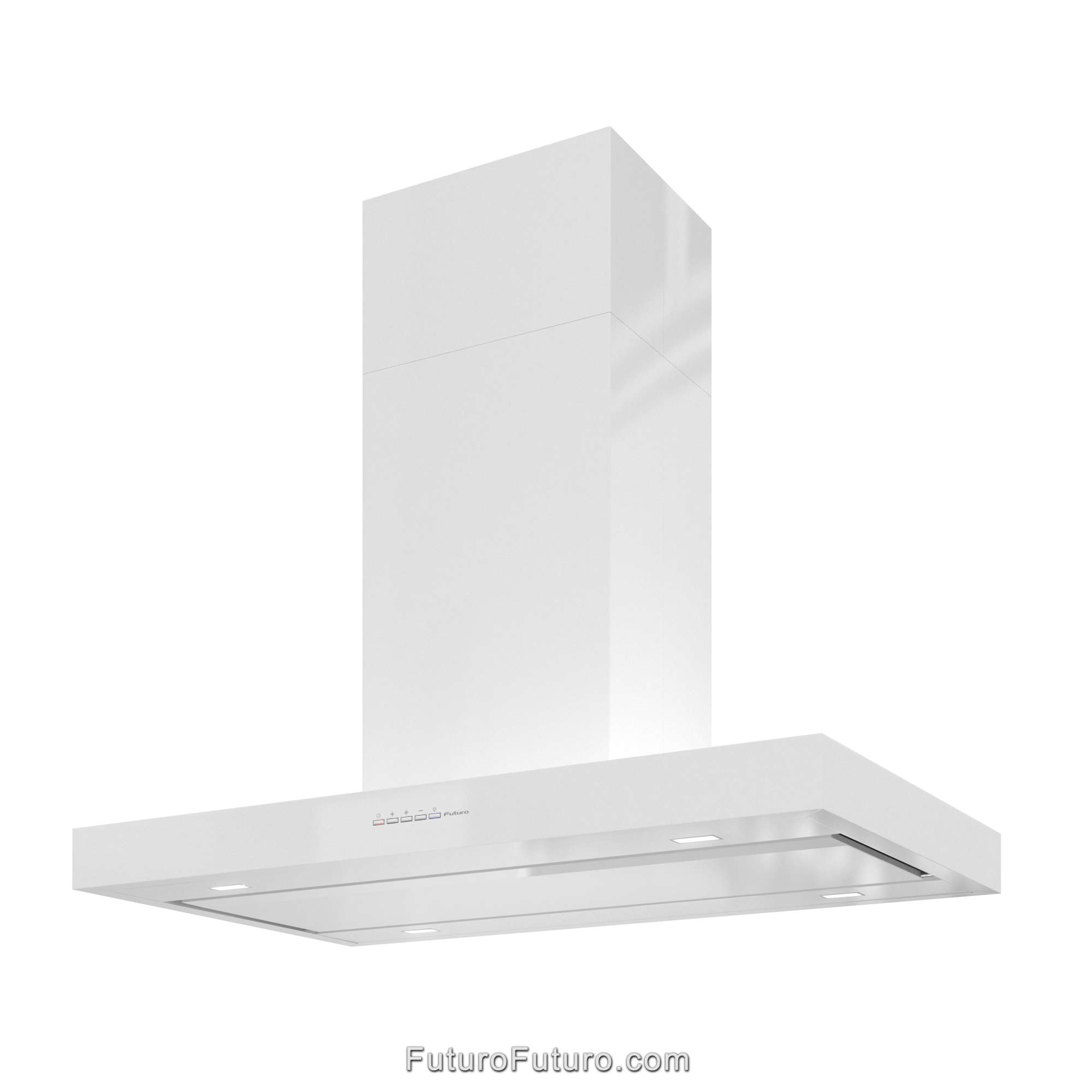 36″ Minimal White Island Range Hood IS36MINIMALWHT