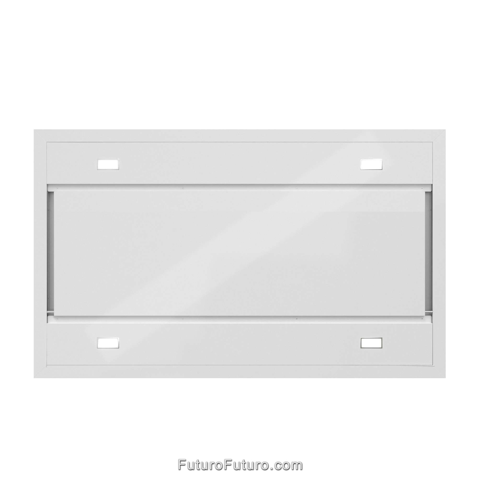 36″ Minimal White Island Range Hood IS36MINIMALWHT