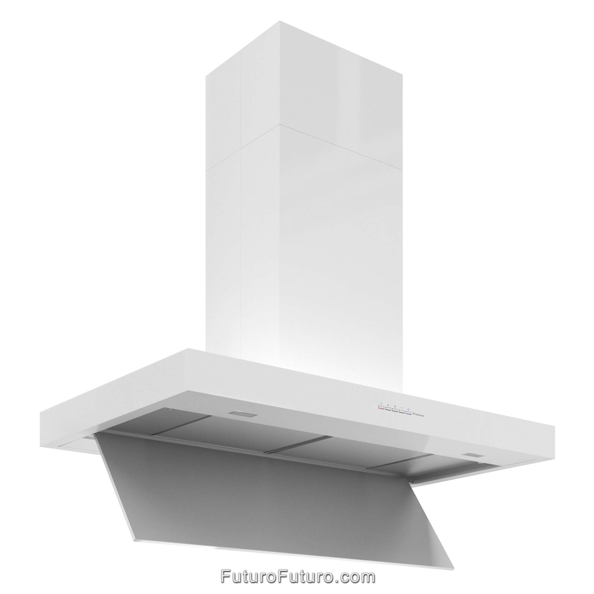 36″ Minimal White Island Range Hood IS36MINIMALWHT