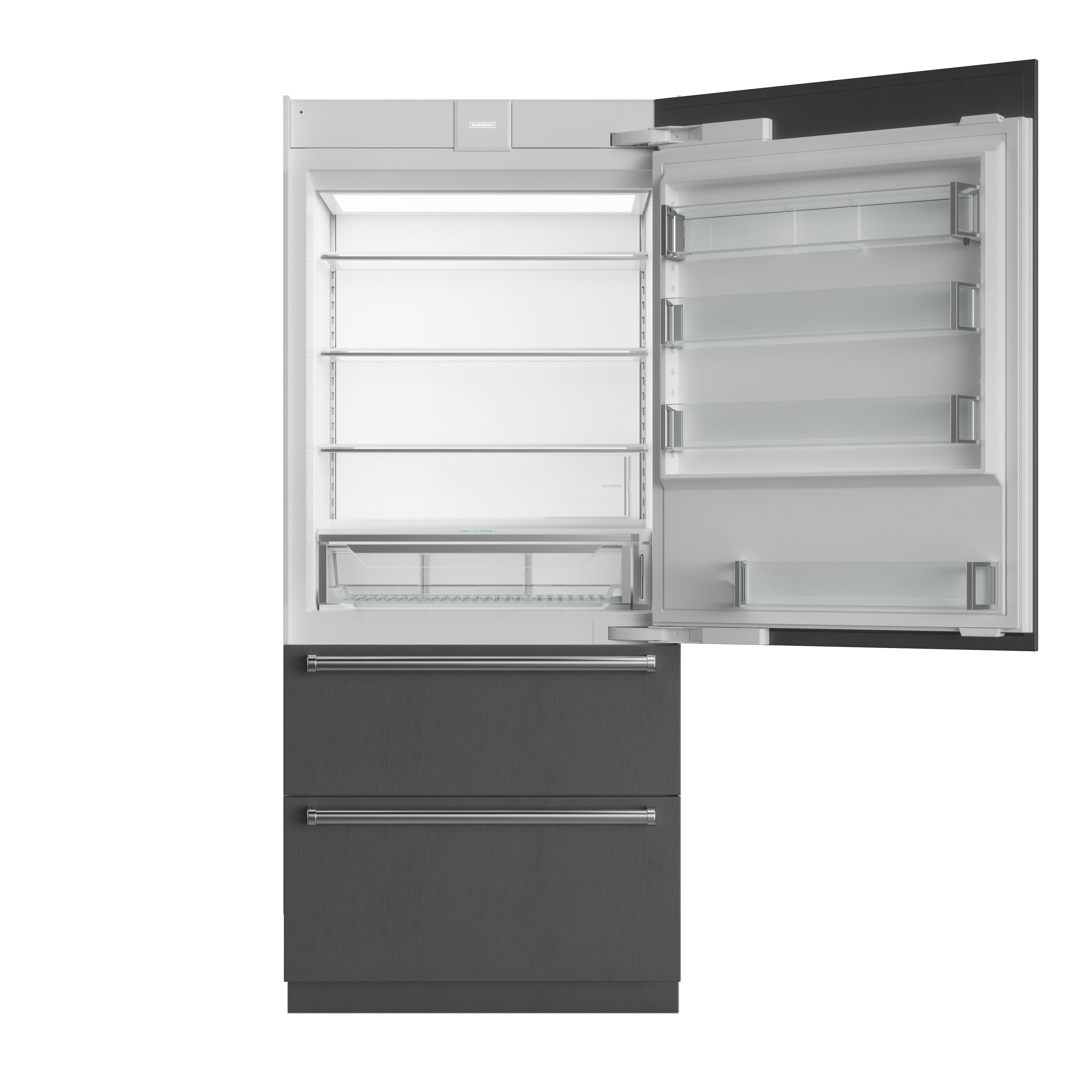36" Designer Over-and-Under Refrigerator - Panel Ready IT36R