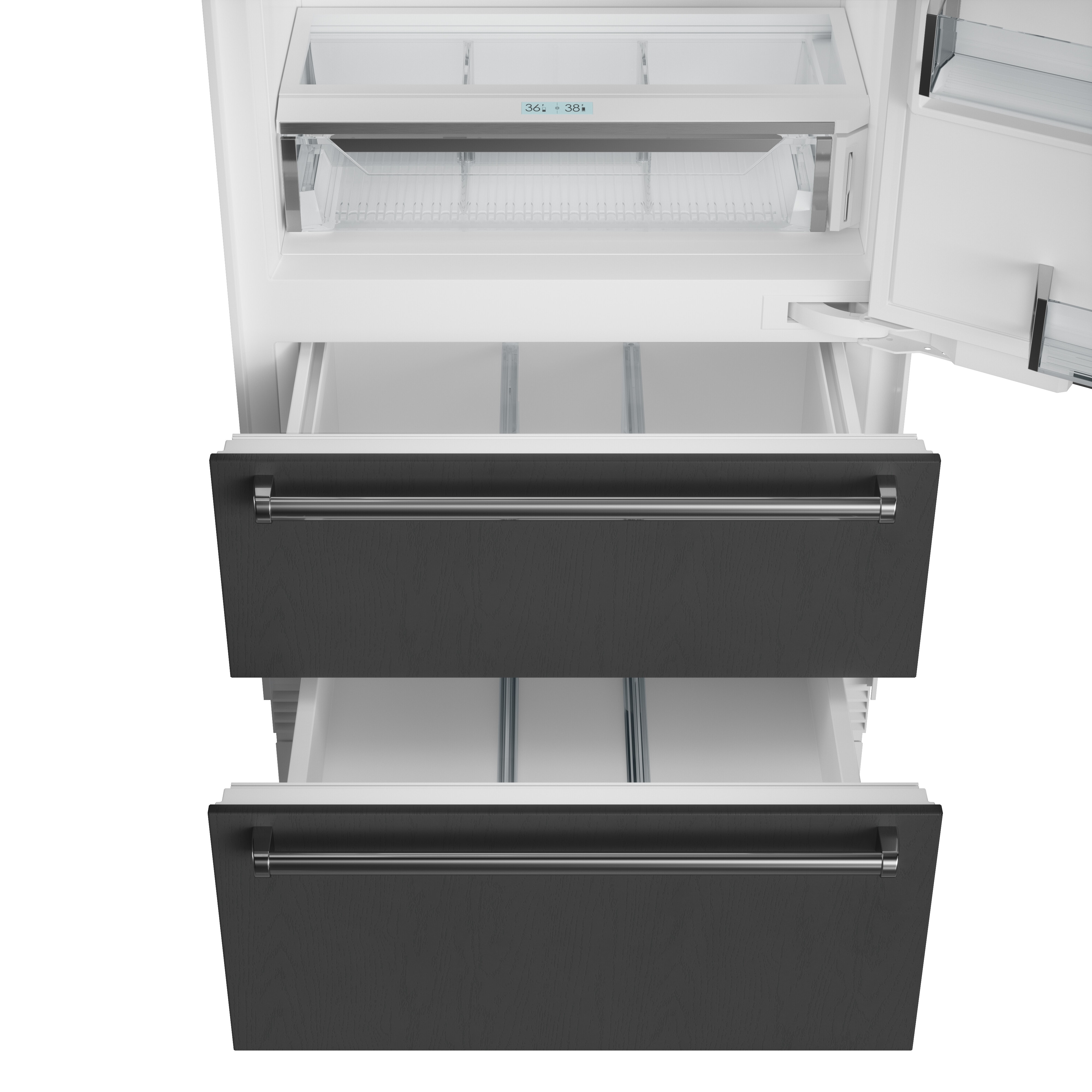 36" Designer Over-and-Under Refrigerator - Panel Ready IT36R