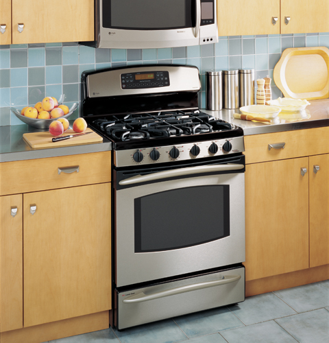30" Free-Standing Dual-Fuel Double Oven Range J2B918SEKSS