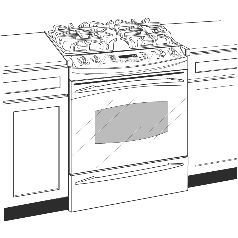 30" Dual Fuel Slide-In Range J2S968BEKBB