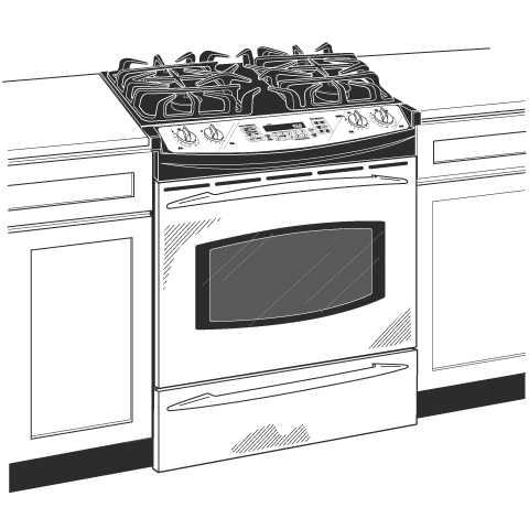 30" Dual Fuel Slide-In Range J2S968SEKSS