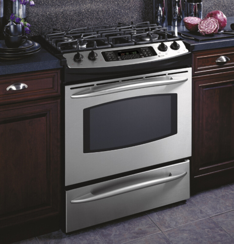GE Profile 30" Dual Fuel Slide-In Range Stainless Steel J2S968SHSS Picture 1