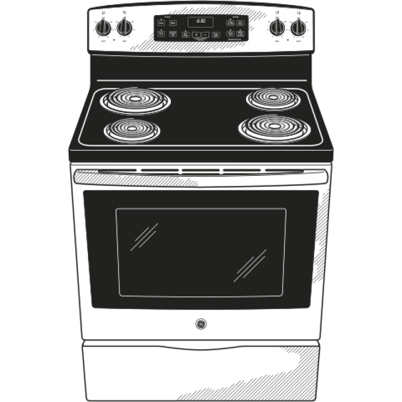 30" Free-Standing Electric Range JB250RFSS