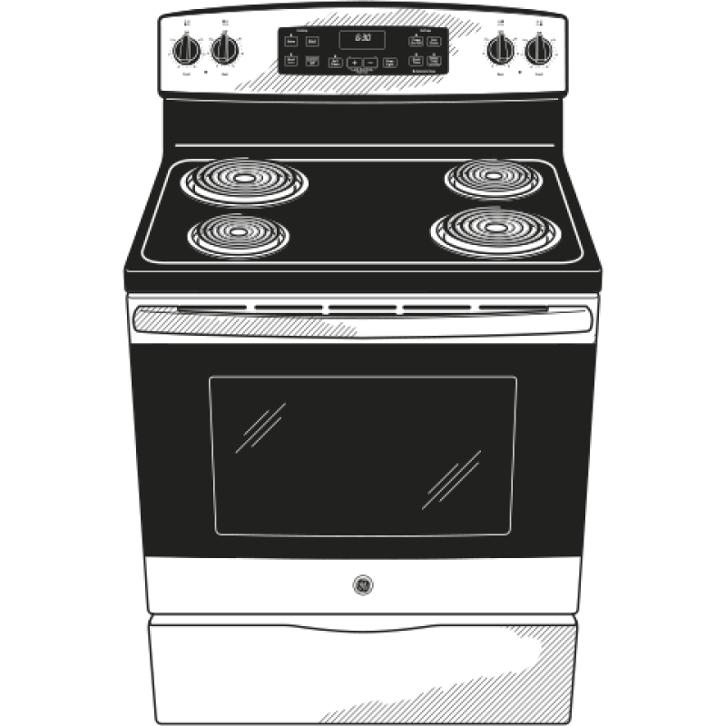 30" Free-Standing Electric Range JB250RKSS