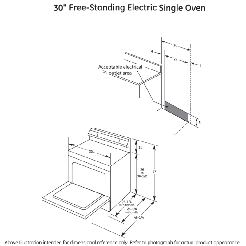 30" Free-Standing Electric Range JB255DJBB