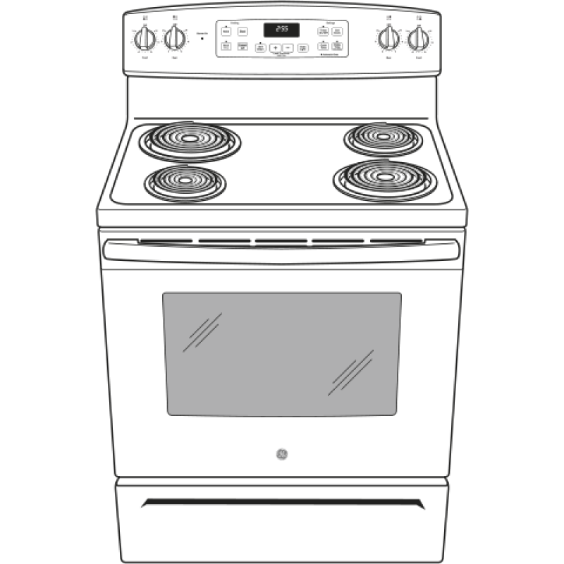 30" Free-Standing Electric Range JB255DJBB