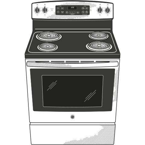 30" Free-Standing Electric Range JB255RJSS
