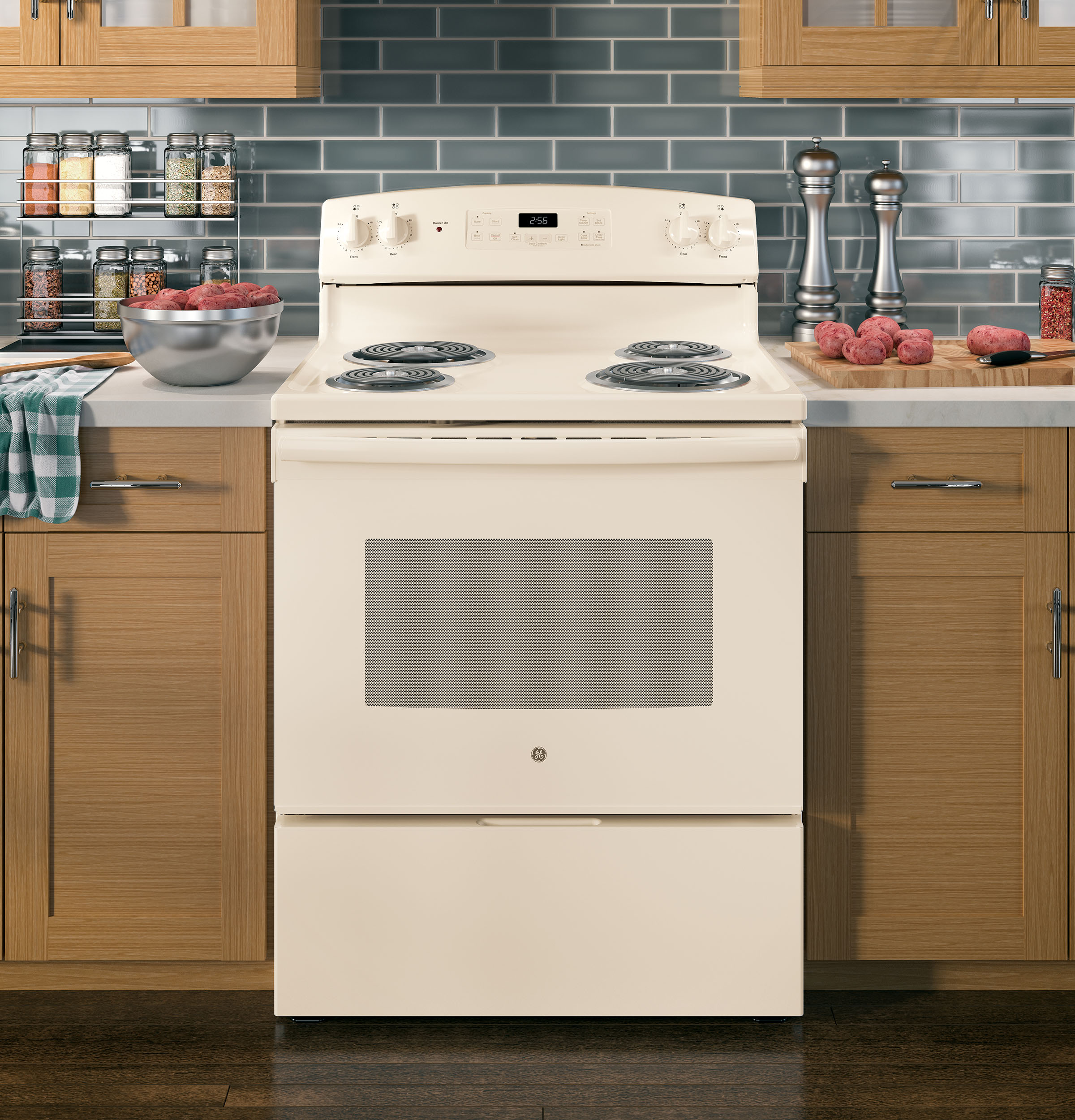 30" Free-Standing Self-Clean Electric Range JB256DMCC