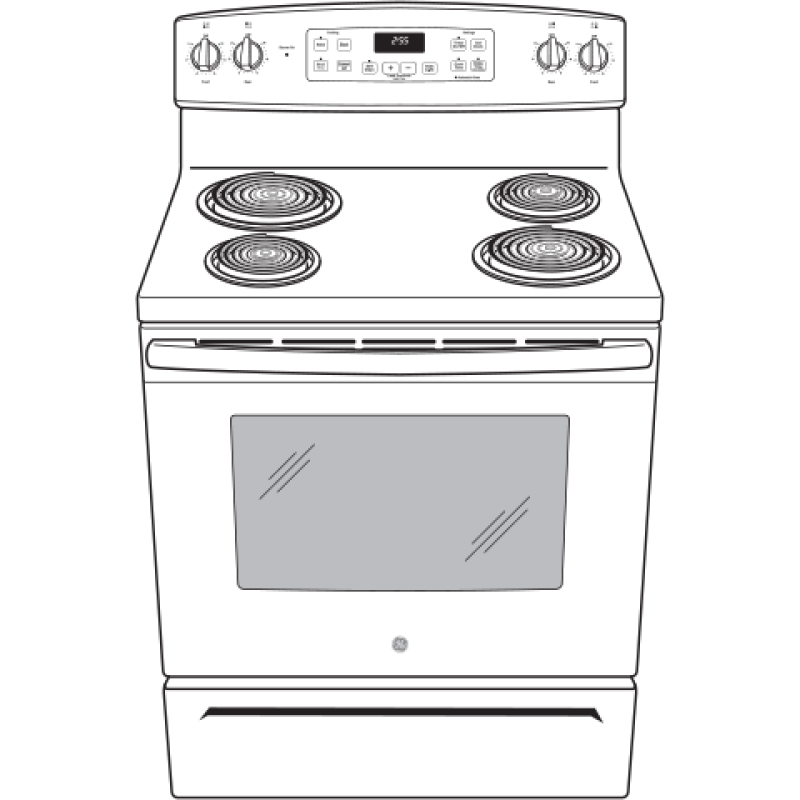 30" Free-Standing Self-Clean Electric Range JB256RMSS