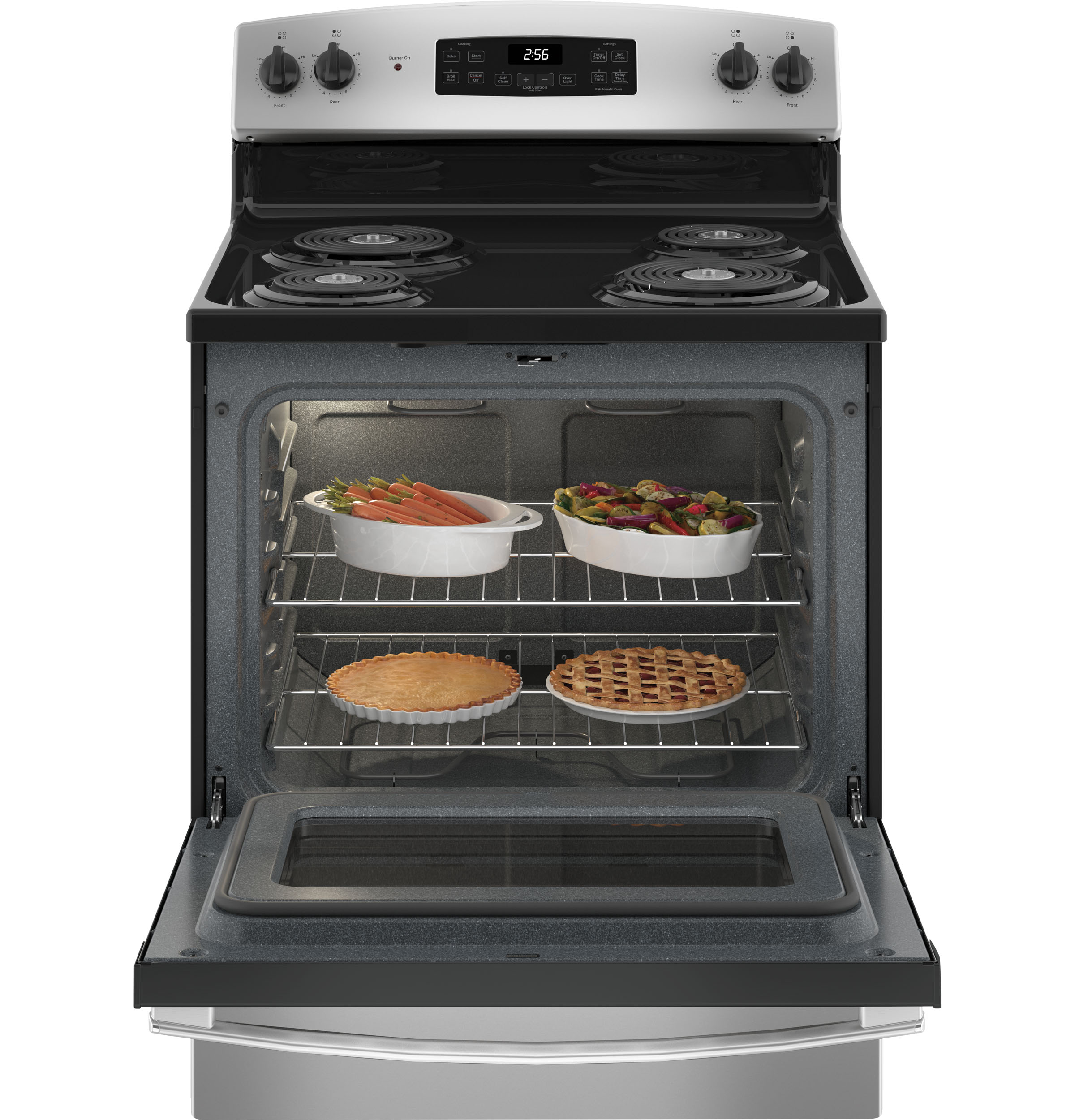 30" Free-Standing Self-Clean Electric Range JB256RTSS