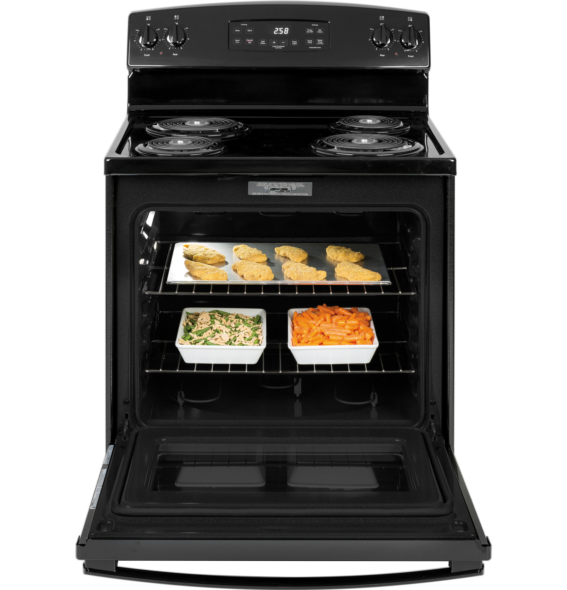 30" Free-Standing Self-Clean Electric Range JB258DMBB