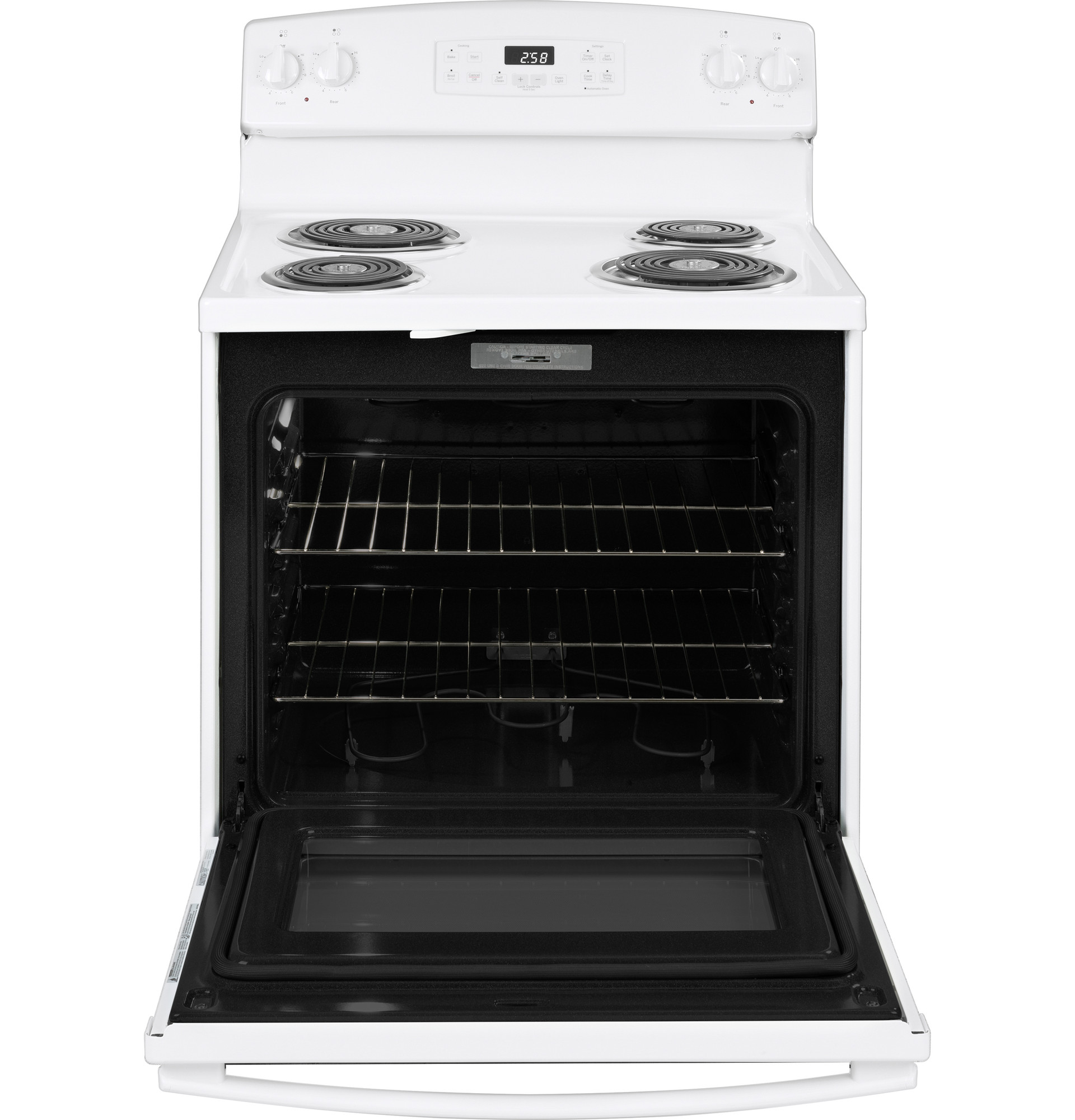 30" Free-Standing Self-Clean Electric Range JB258DMWW