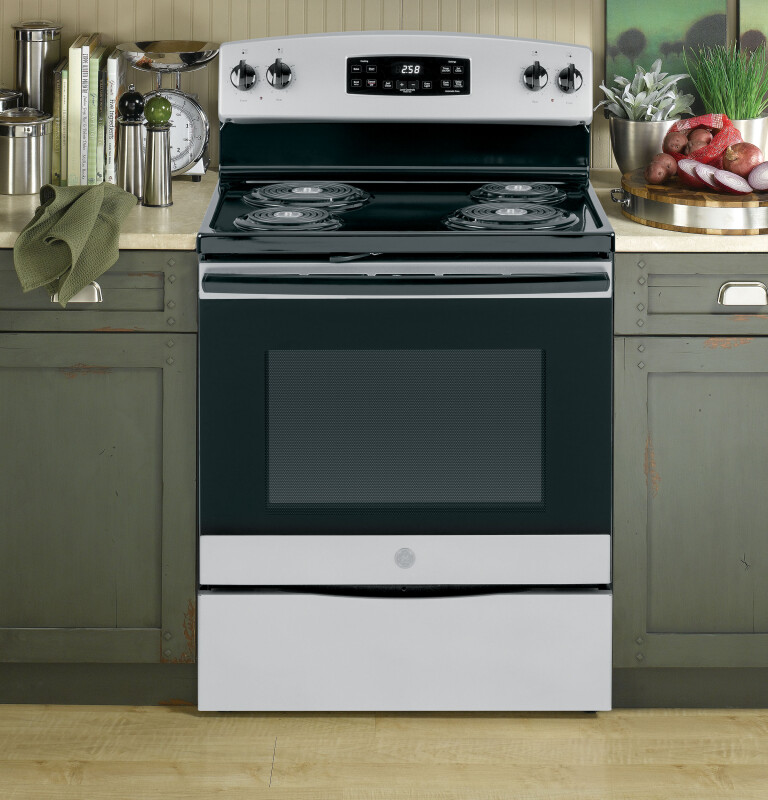 30" Free-Standing Self-Clean Electric Range JB258GMSA