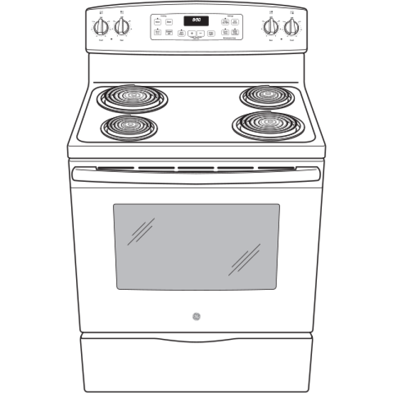30" Free-Standing Self-Clean Electric Range JB258GMSA