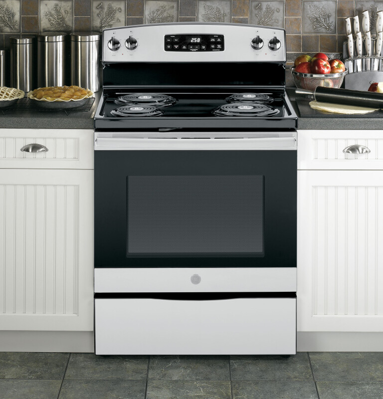 30" Free-Standing Self-Clean Electric Range JB258RMSS