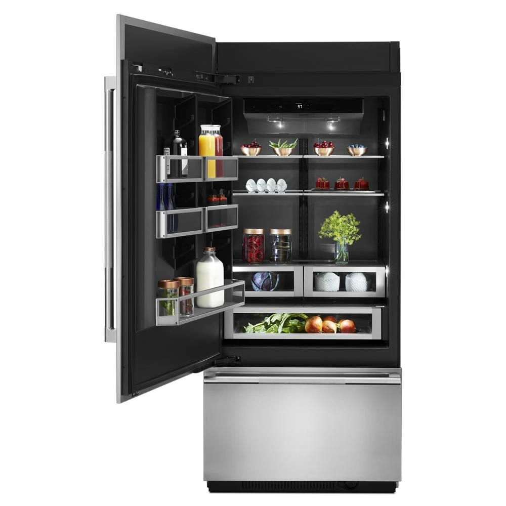 36” Panel-Ready Built-In Bottom-Freezer Refrigerator (Left-Hand Door Swing) JB36NXFXLE