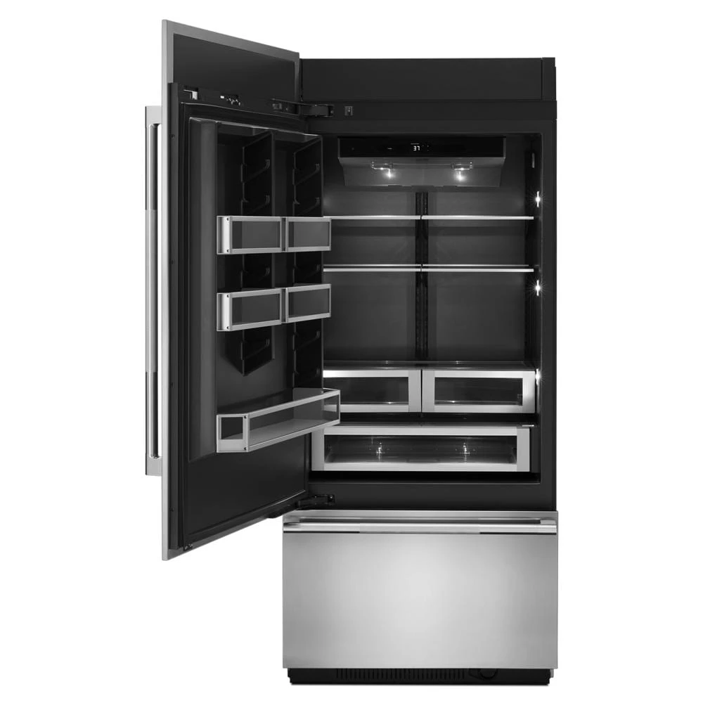 36” Panel-Ready Built-In Bottom-Freezer Refrigerator (Left-Hand Door Swing) JB36NXFXLE