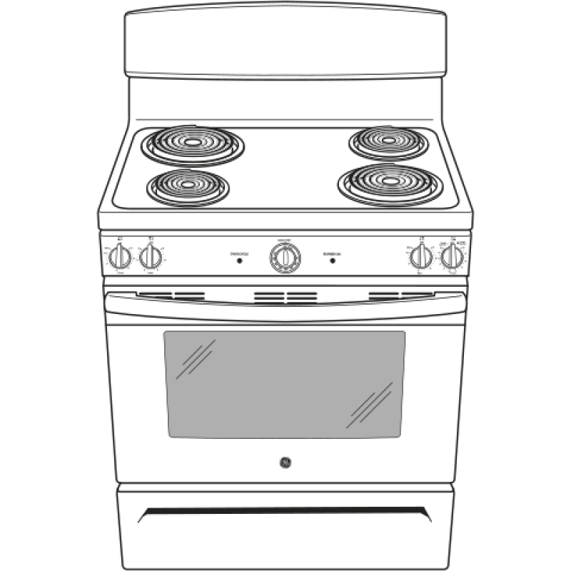 30" Free-Standing Electric Range JB450DFCC