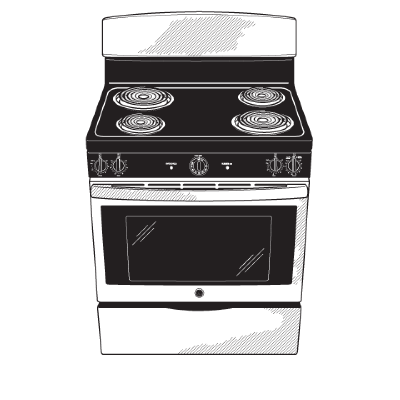 30" Free-Standing Electric Range JB450RFSS