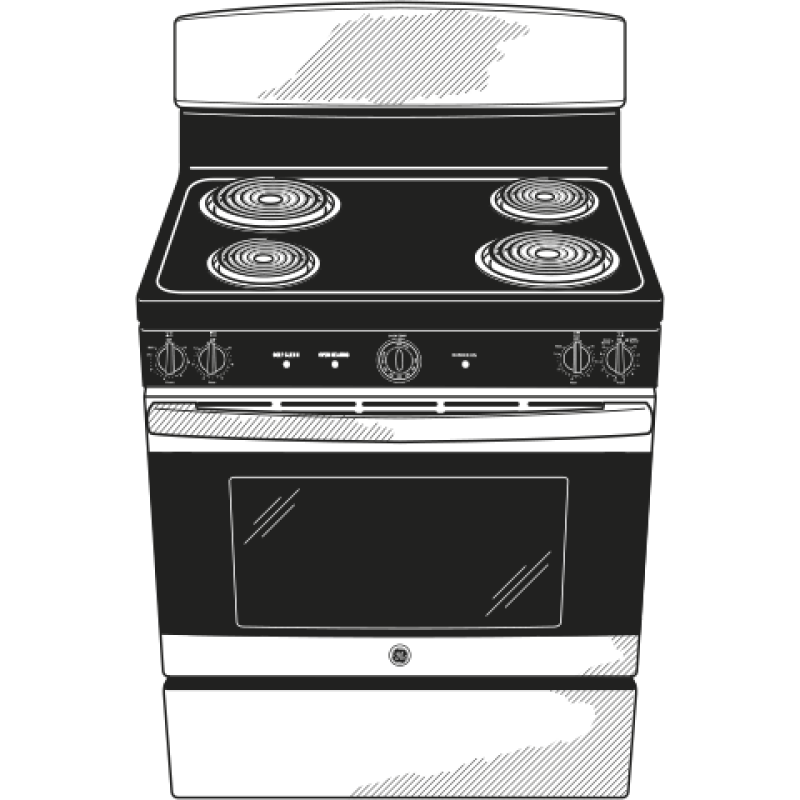 30" Free-Standing Electric Range JB450RKSS