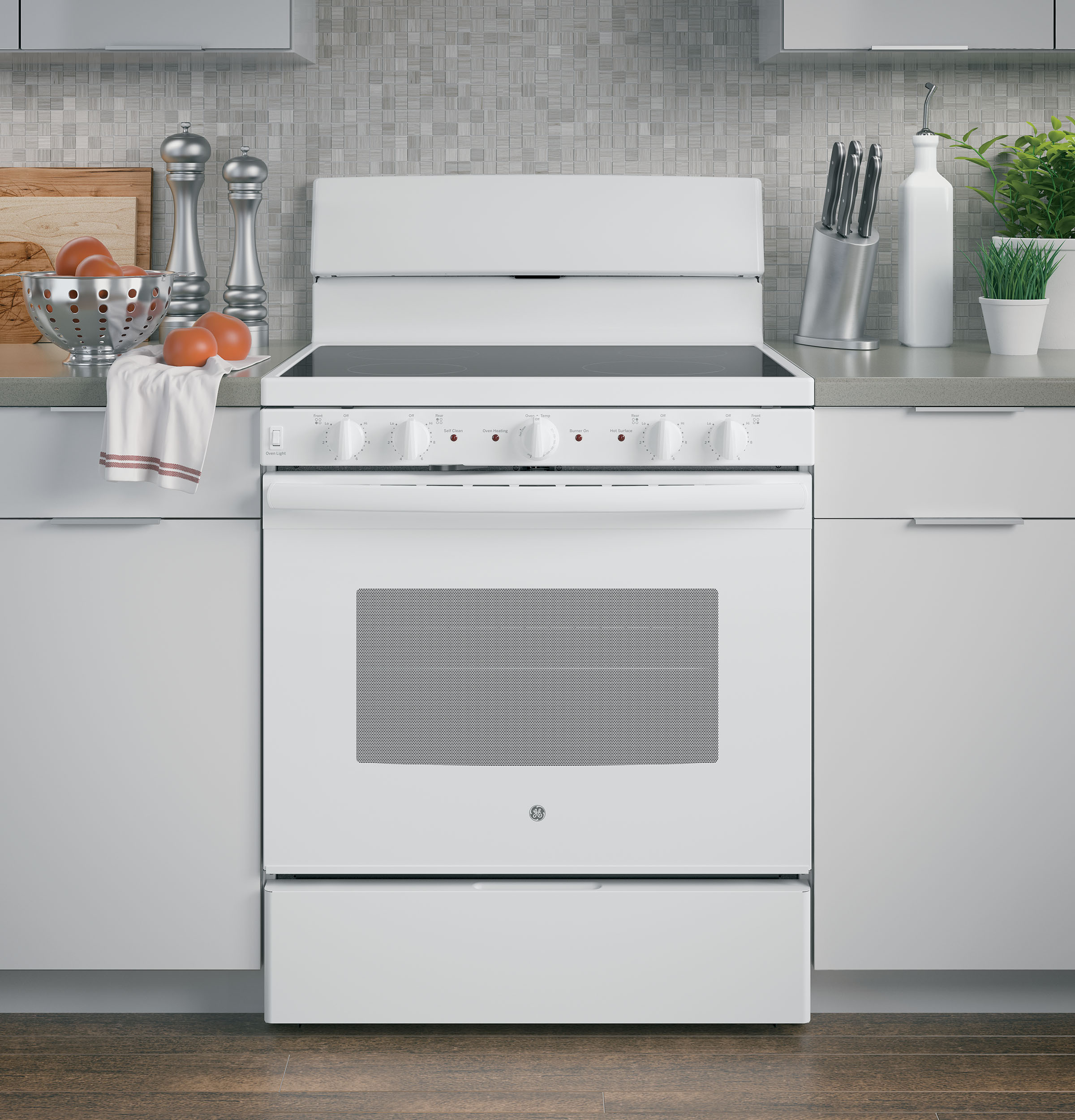 30” Free-standing Electric Radiant Smooth Cooktop Range JB480DMWW