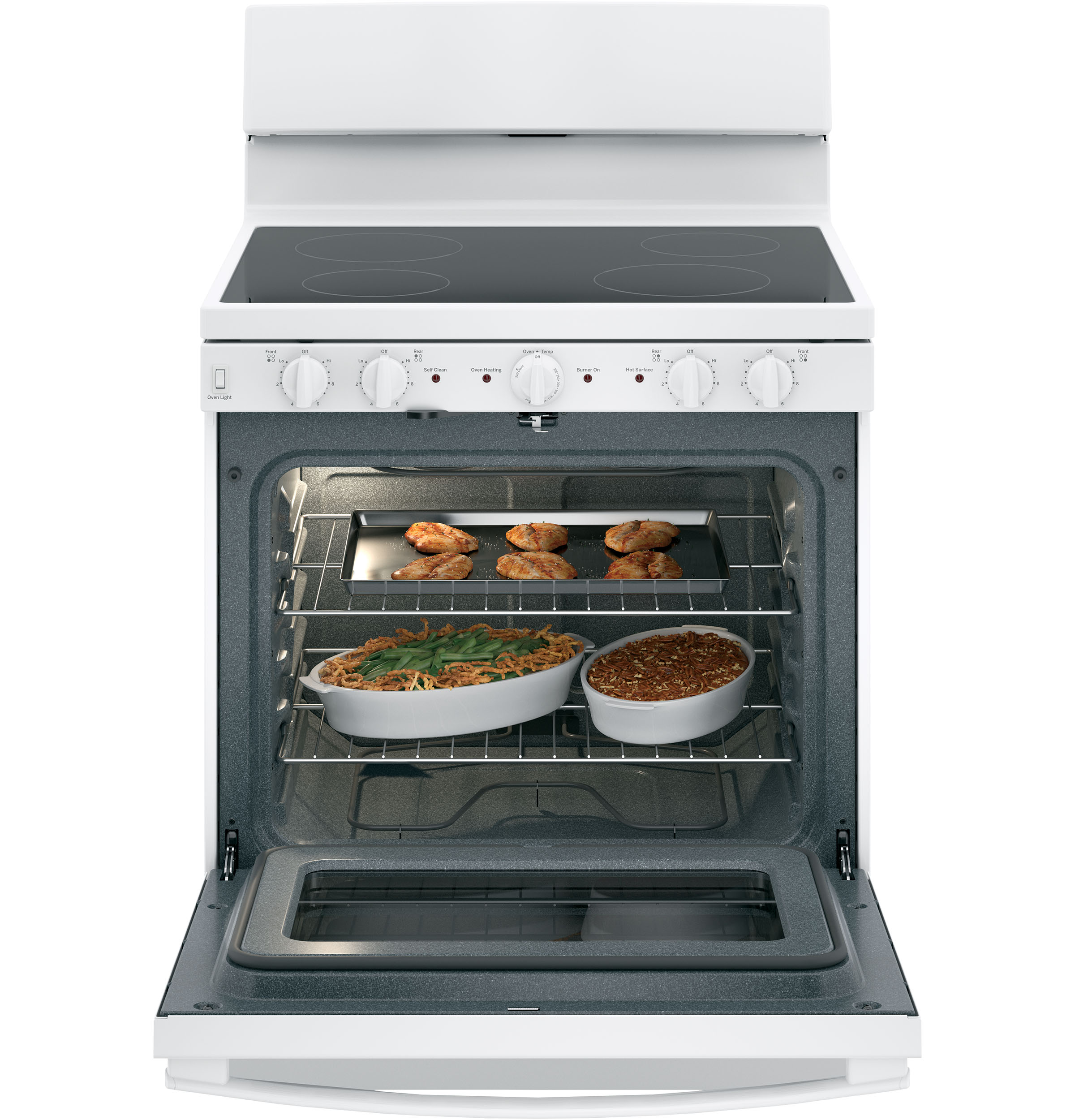 30” Free-standing Electric Radiant Smooth Cooktop Range JB480DMWW