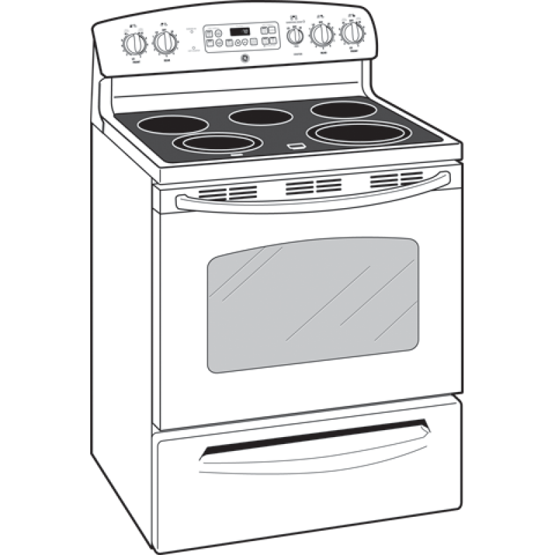 30" Free-Standing Electric Range JB500DTWW