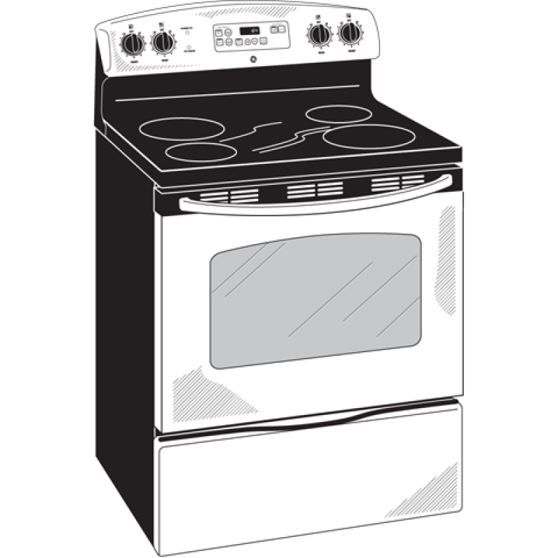 30" Free-Standing CleanDesign Electric Range JB620SRSS
