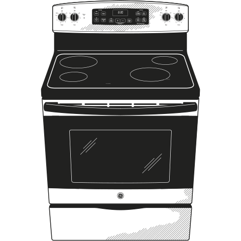 30" Free-Standing Electric Range JB625GKSA