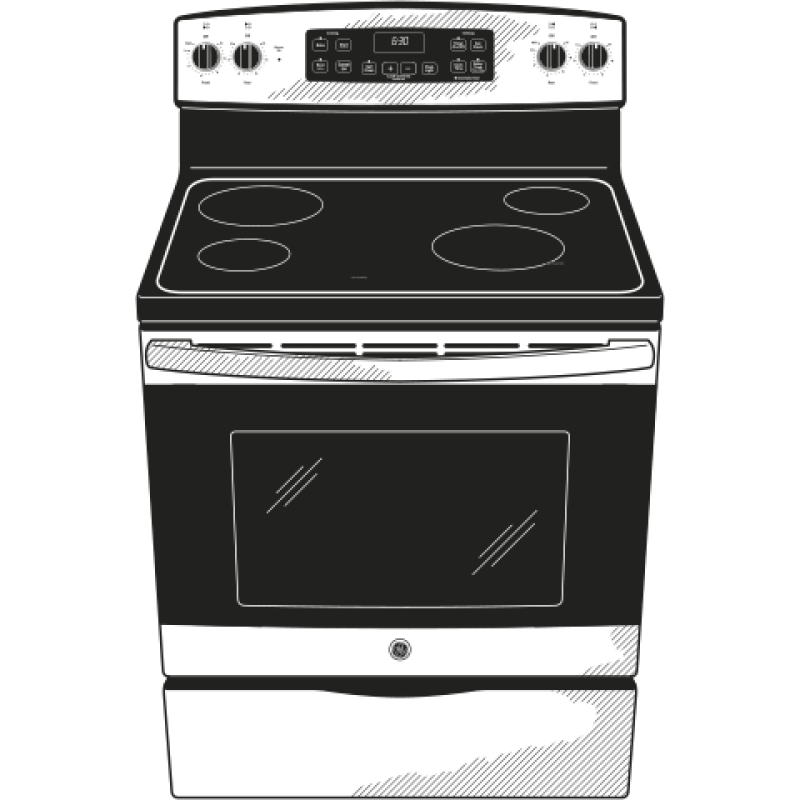 30" Free-Standing Electric Range JB625RKSS