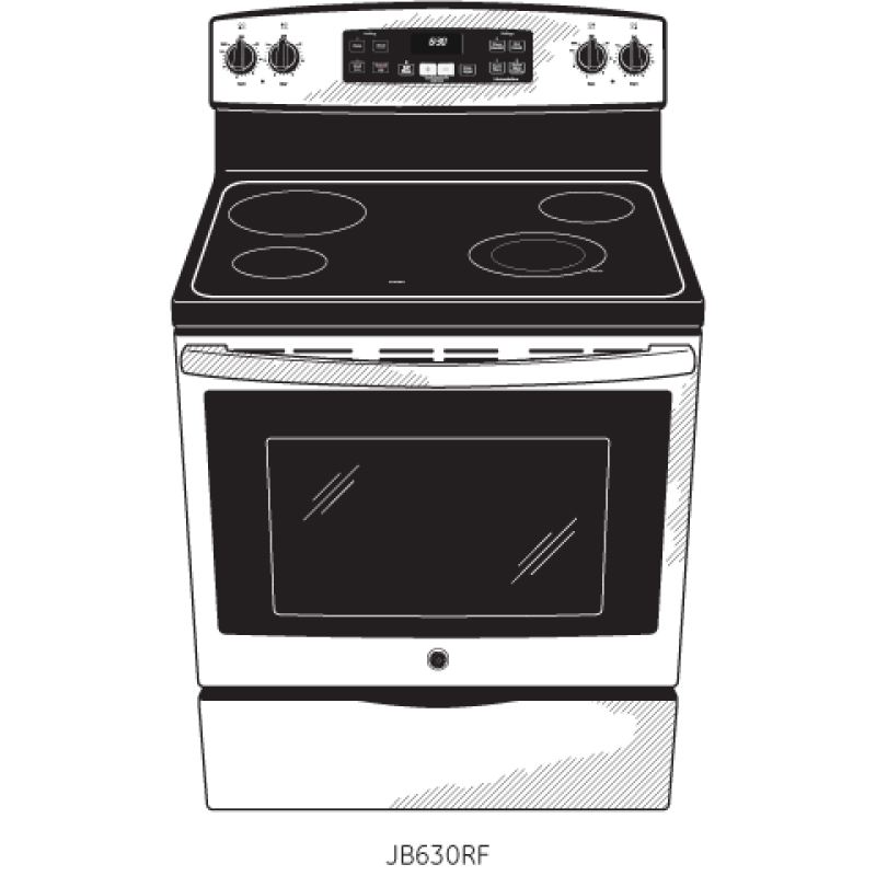30" Free-Standing Electric Range JB630RFSS