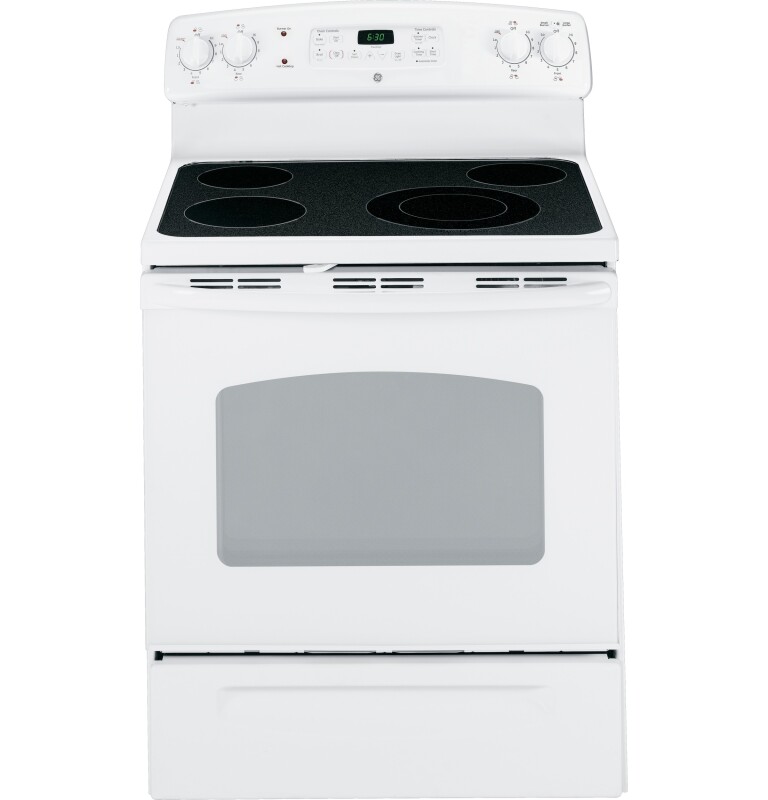 GE 30" Free-Standing Electric Range White JB640DRWW Picture 1