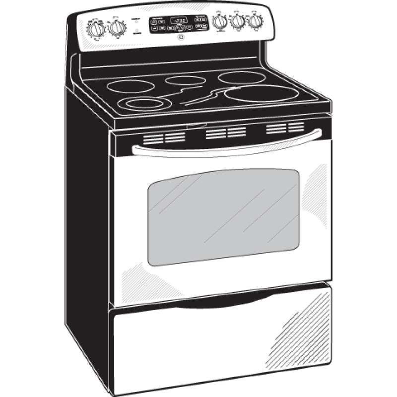 30" Free-Standing Electric Range JB645STSS