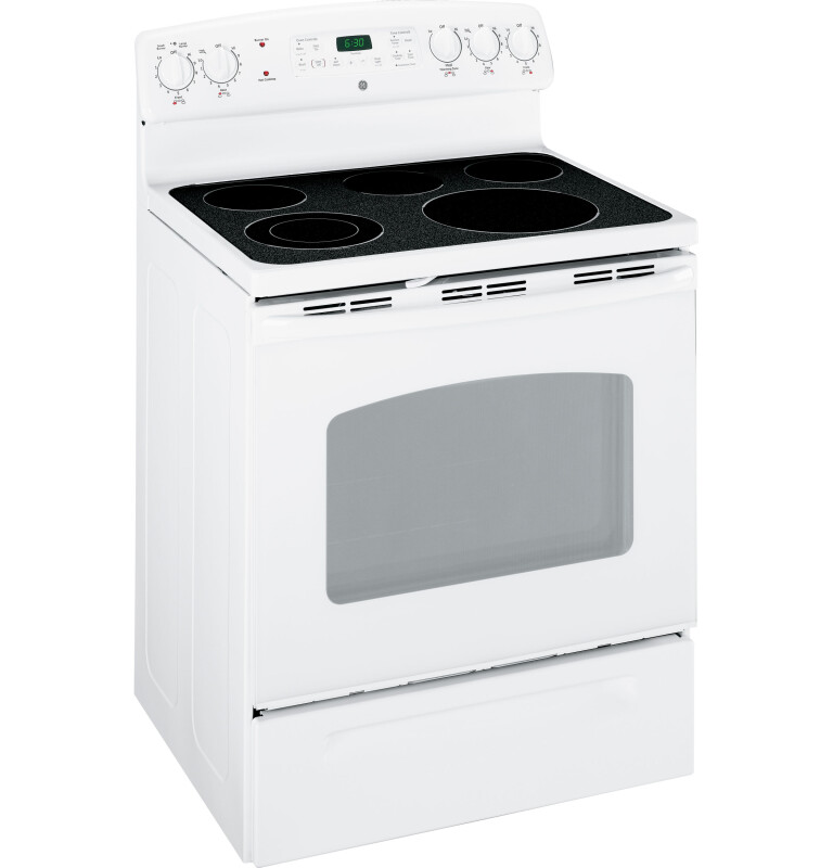 GE 30" Free-Standing Electric Range White JB650DPWW Picture 1