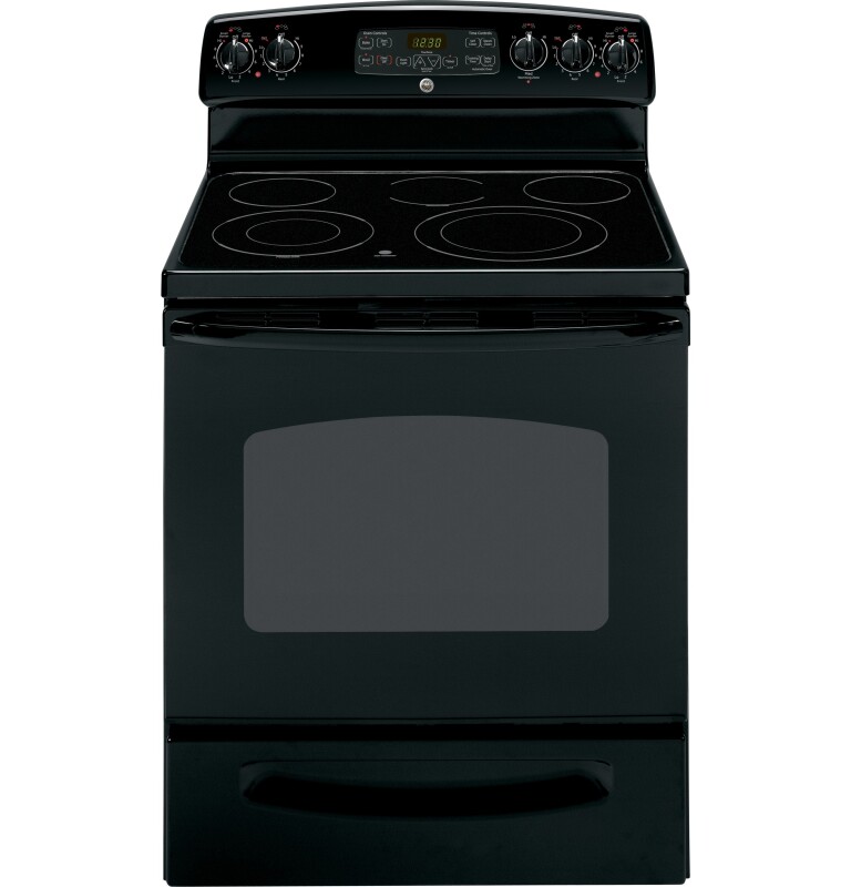 GE 30" Free-Standing Electric Range Black JB650DTBB Picture 1