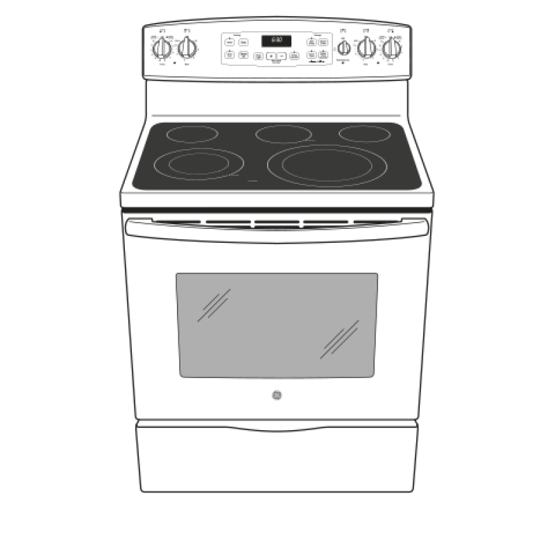 30" Free-Standing Electric Range JB650EFES