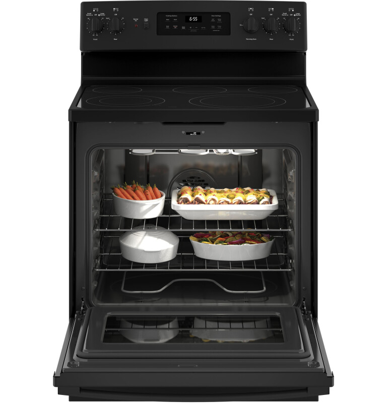30" Free-Standing Electric Convection Range JB655DKBB