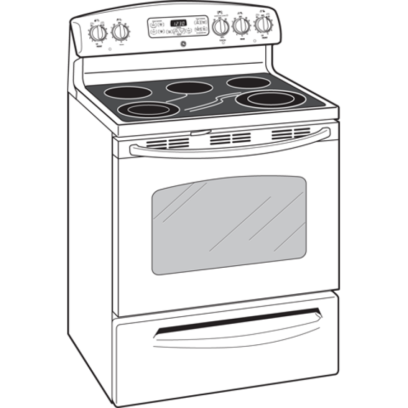 30" Free-Standing Electric Range JB655DTWW