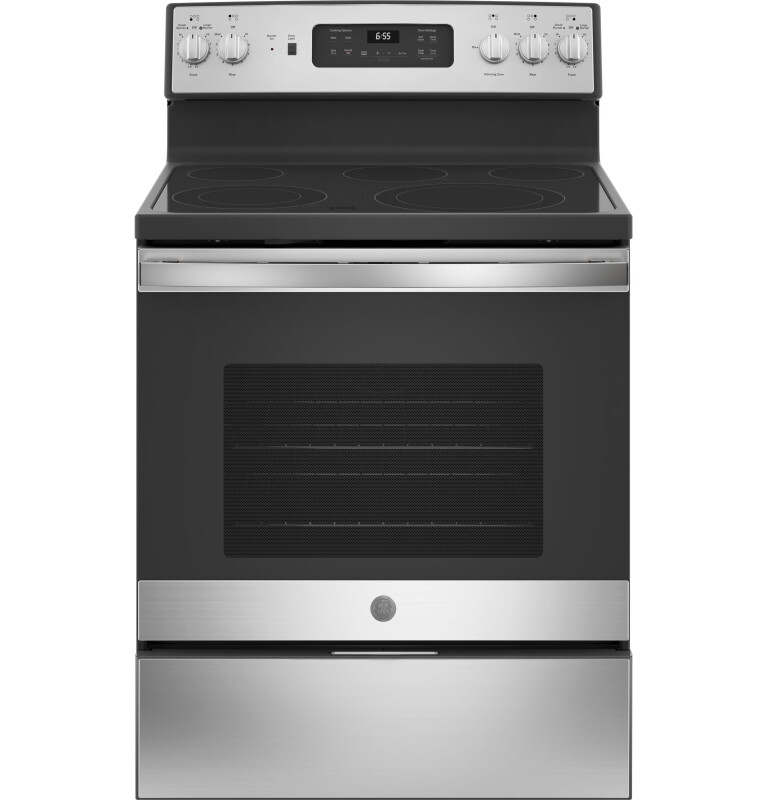 30" Free-Standing Electric Convection Fingerprint Resistant Range JB655YKFS