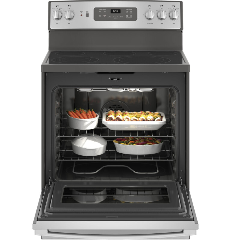 30" Free-Standing Electric Convection Fingerprint Resistant Range JB655YKFS